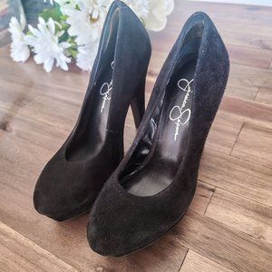 3/$15 Jessica Simpson Suede Black High Heels
